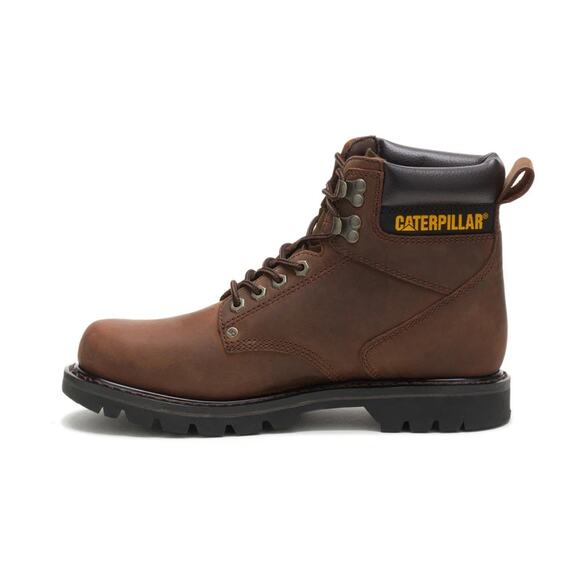 Caterpillar CAT Second Shift Steel Toe Work Boots Dark Brown Leather Men 12 New main image 8